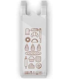 Bolsa Asa Camiseta Compostable-Biodegradable - Panadería
